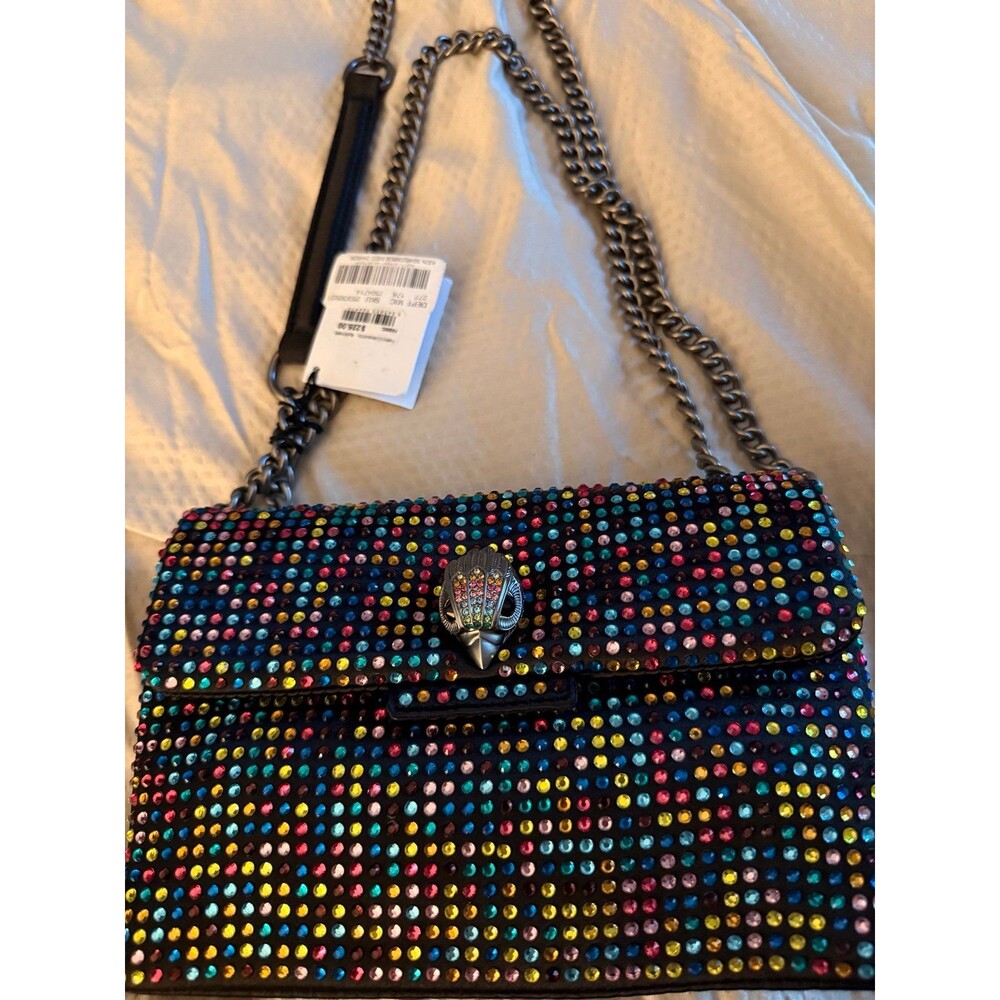 NWT Kurt Geiger London Medium Kensington Fabric Convertible Crossbody Bag
